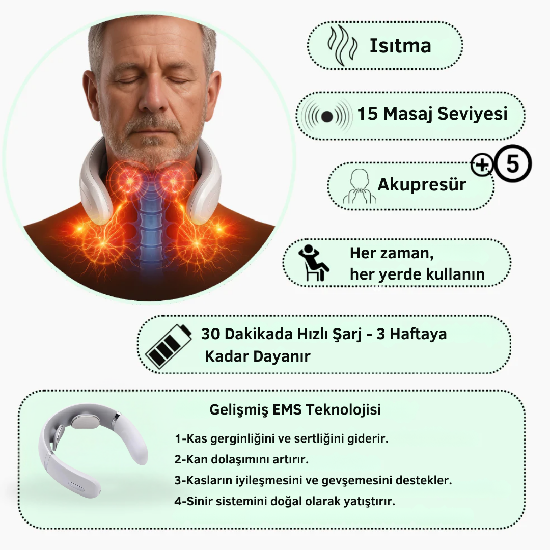 PİLLOWIS Boyun elektro terapi